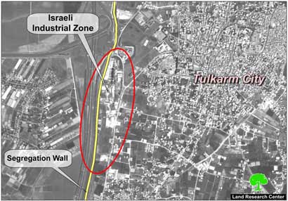 Les effets des usines israéliennes sur les humains et sur l'environnement dans la ville de Tulkarem